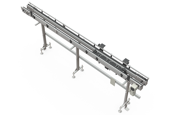 Chain conveyor for clean room Top side/Front/Left side