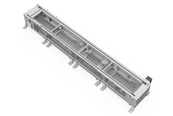 Heavy load stock conveyor Top side/Front/Left side