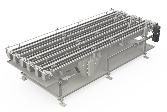Multi-row stock conveyor Rear/Left side
