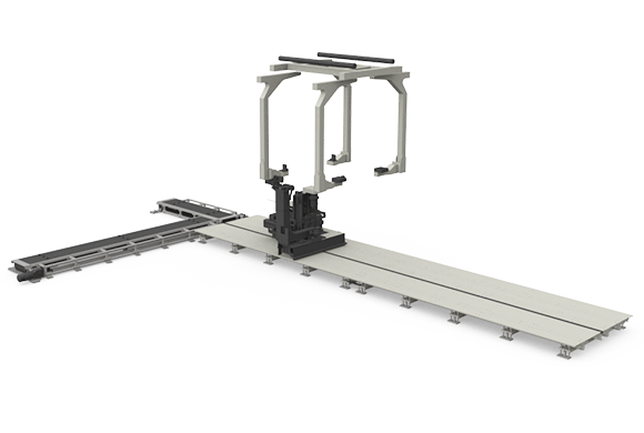 Rear suspension assembly device & conveyor Rear/Left side