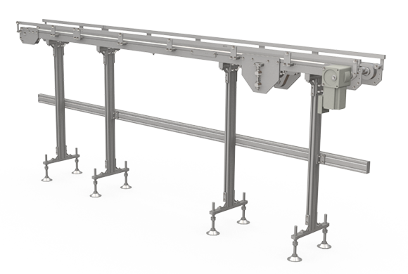 Stock conveyor for clean room (narrow) Front/Left side