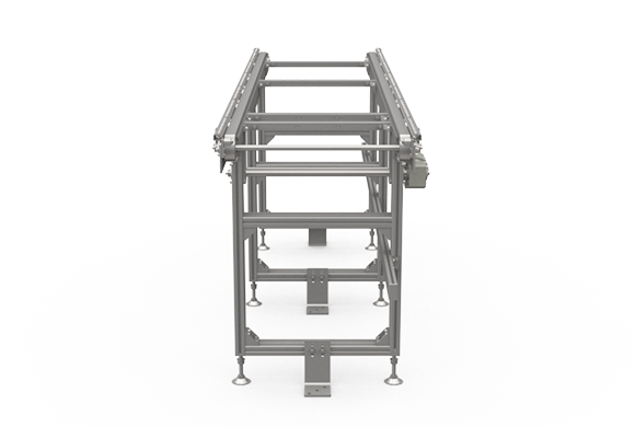 Stock conveyor for clean room (wide) Front