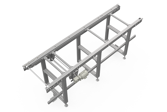 Stock conveyor for clean room (wide) Top side/Front/Right side